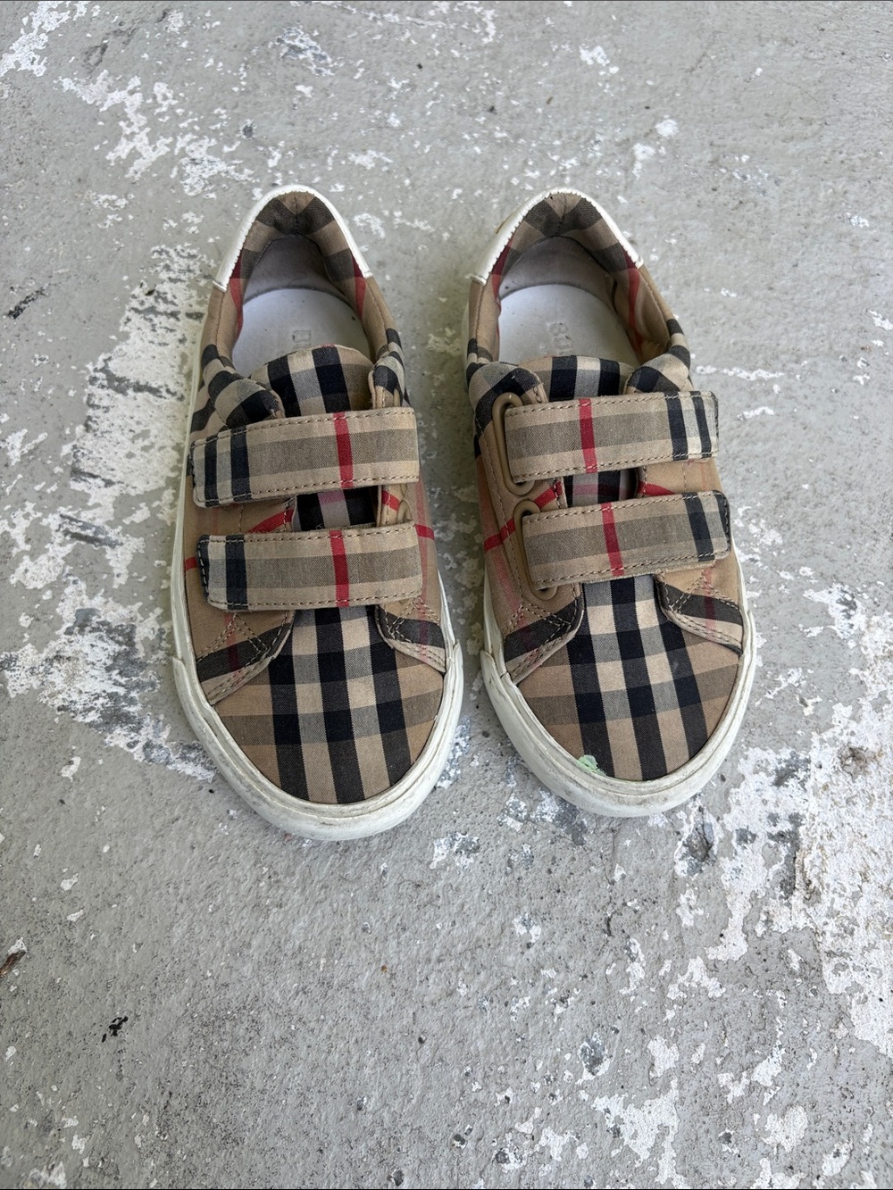 Burberry kids Velcro sneakers